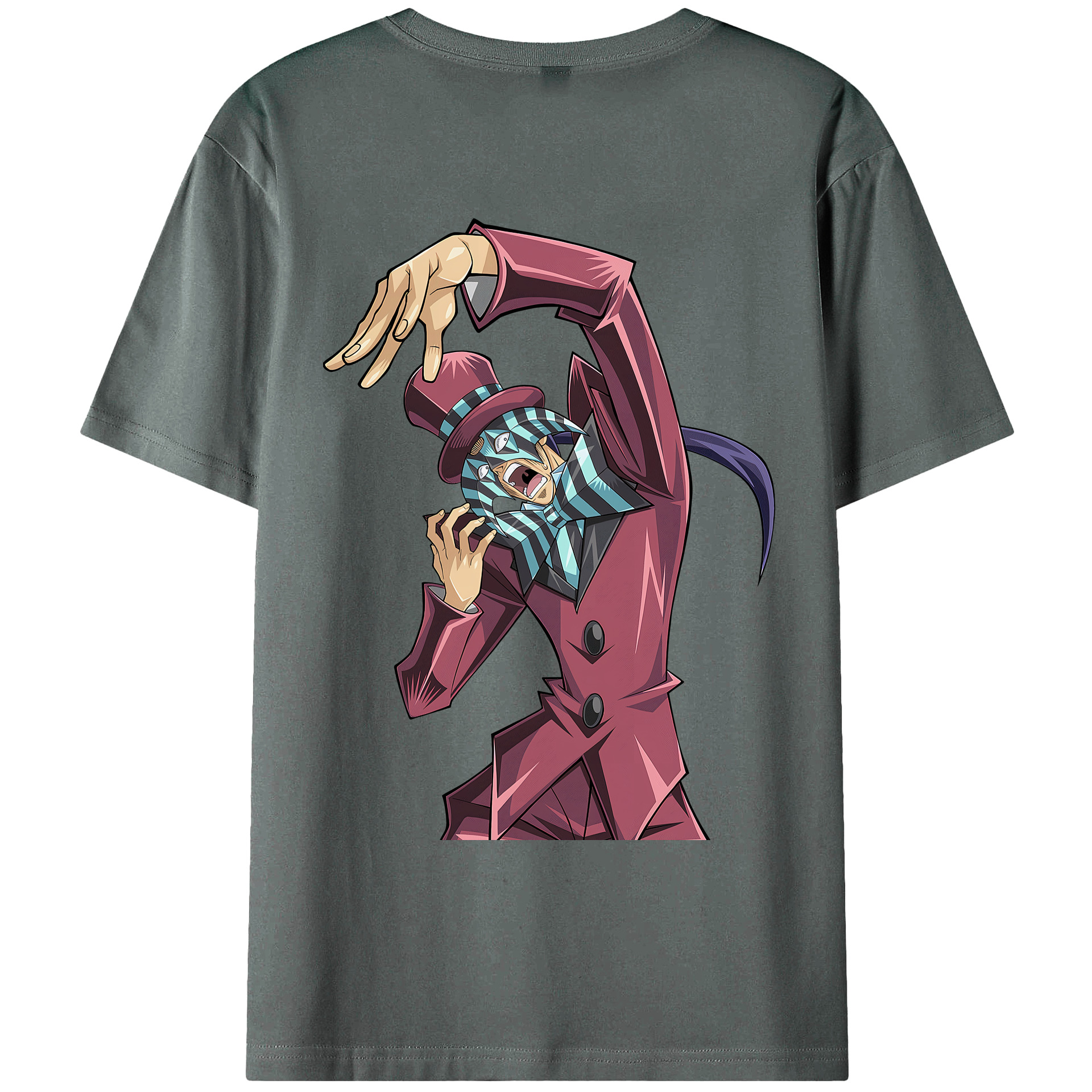 （画像用） 遊☆戯☆王 Yu-Gi-Oh! 綿100％ メンズ半袖Tシャツ（バックプリント） 通気性